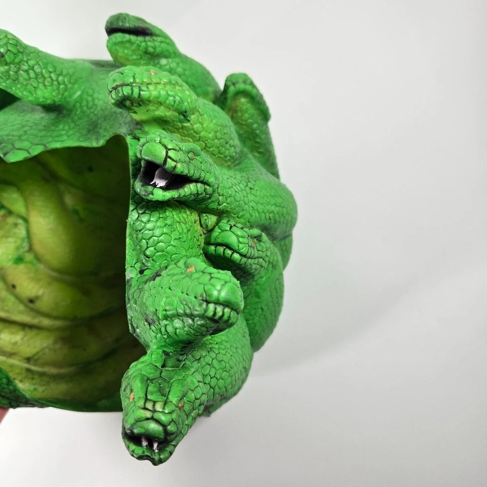 Medusa Snakes Head Cover Green Halloween Costume Rubies Mask Illusions‎